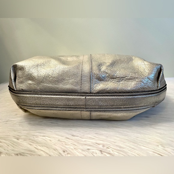 Coach Colette Elevated Metallic Gold Leather Hobo Shoulder Bag - Picture 3 of 9